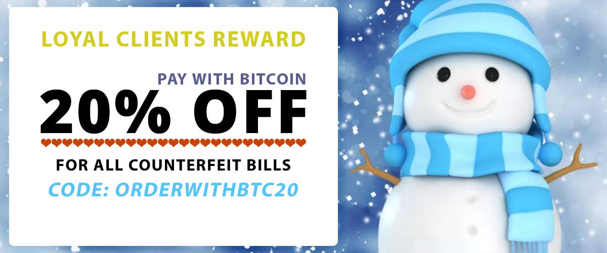 Winter Discount Coupon with Bitcoin